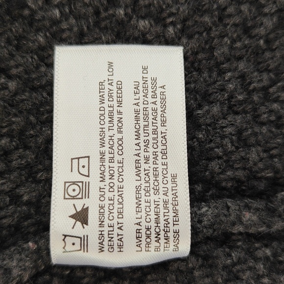 Grey Sung Alfred Sung sweater - viscose/ alpaca /wool crew neck, cables, Sz Med - Picture 12 of 12